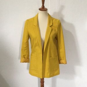 H&M mustard blazer
